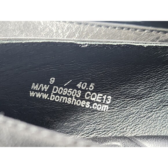 Born Shoes Women's size 9M Black Leather casual Mary Jane Booties - Picture 7 of 9